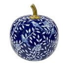 Navy Bird & Vine Silhouette Pumpkin