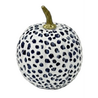 Navy Dotted Pumpkin - 4’’