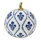 Navy Heritage Medallion Pumpkin - 10’’