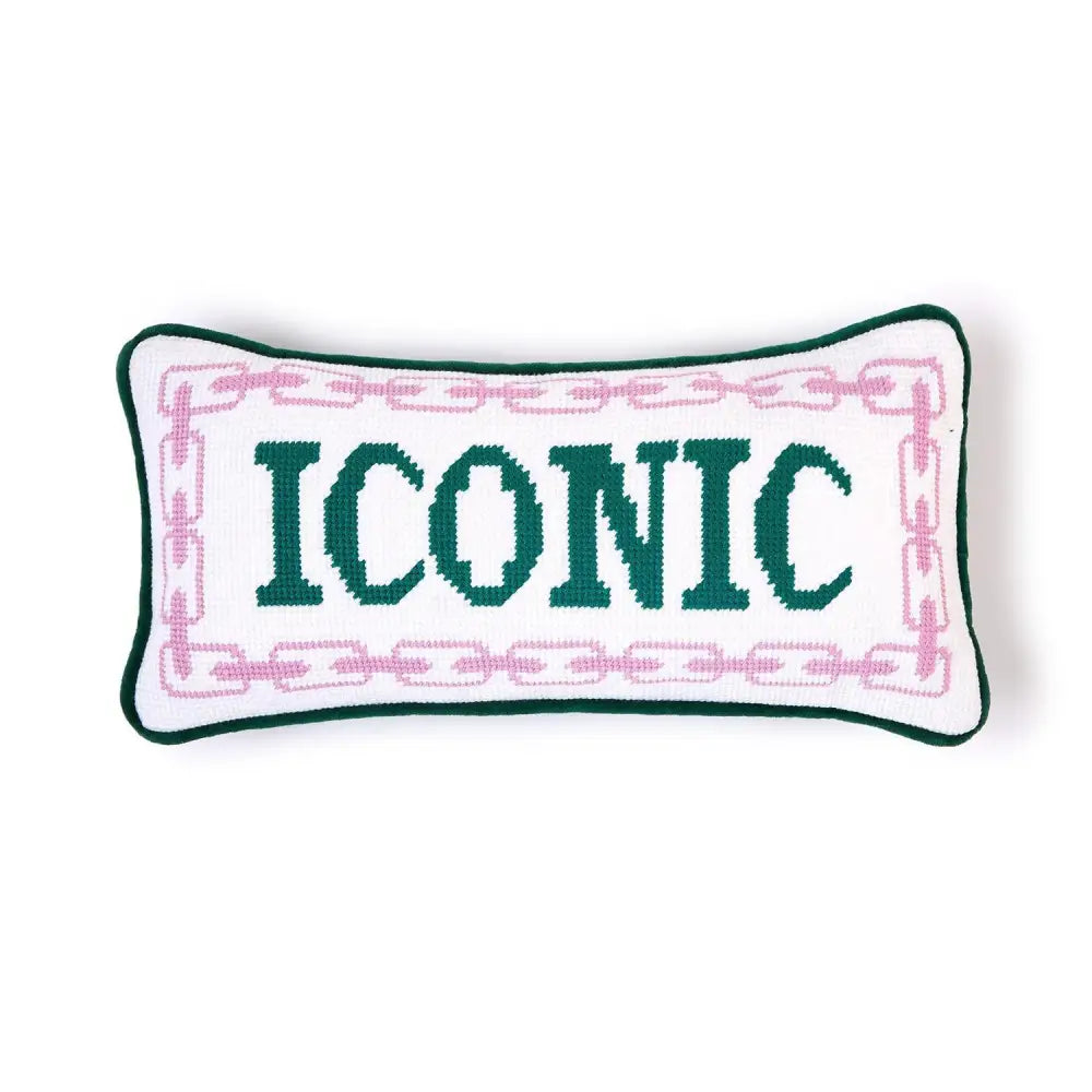Needle Point Pillows - Iconic - Throw Pillow