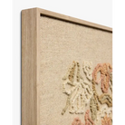 Neutral Floral Embroidered Art - Artwork