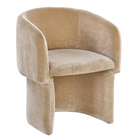 Neutral Velvet Dining Chair - Dining Chair