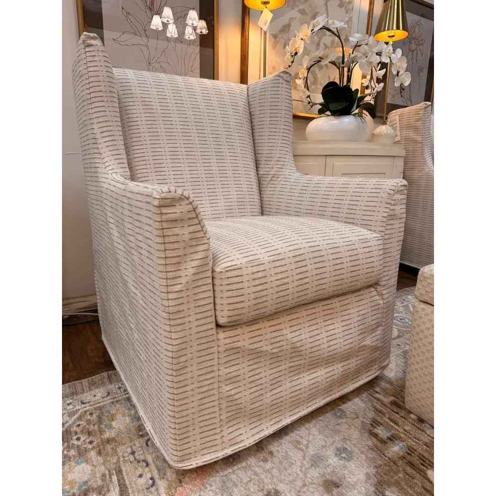 Newhall Slipcover Swivel Glider - SWIVEL GLIDER CHAIR