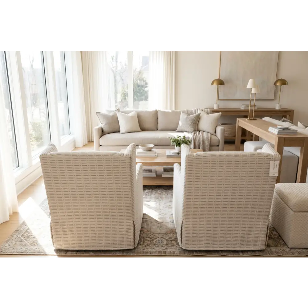 Newhall Slipcover Swivel Glider - SWIVEL GLIDER CHAIR