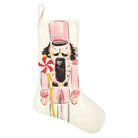 Nutcracker Embroidered Stocking - Pink - Stocking