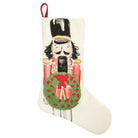 Nutcracker Embroidered Stocking - Red - Stocking