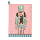 Nutcracker Stripe Hem Hand Towel - Green - Christmas Hand Towel