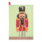 Nutcracker Stripe Hem Hand Towel - Red - Christmas Hand Towel