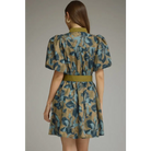 Olive Floral Mini Dress - Dress