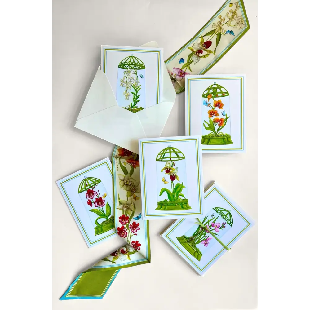 Orchid Cloche Card Set - Cards