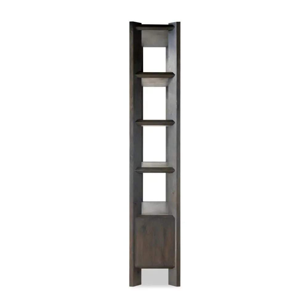 Orwin Bookshelf - 44.00’’w x 18.00’’d x 94.00’’h / Smoked Black Oak - Bookcase