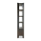 Orwin Bookshelf - 44.00’’w x 18.00’’d x 94.00’’h / Smoked Black Oak - Bookcase