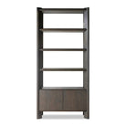 Orwin Bookshelf - 44.00’’w x 18.00’’d x 94.00’’h / Smoked Black Oak - Bookcase