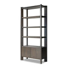 Orwin Bookshelf - 44.00’’w x 18.00’’d x 94.00’’h / Smoked Black Oak - Bookcase