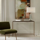 Ovard Smoked Glass Console Table - Console Table