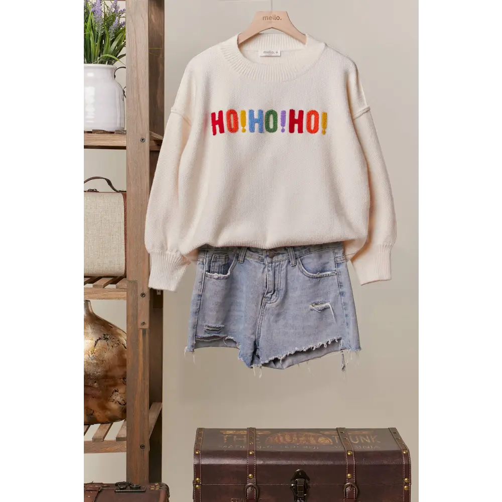 OVERSIZE Christmas Sweater with Lettering