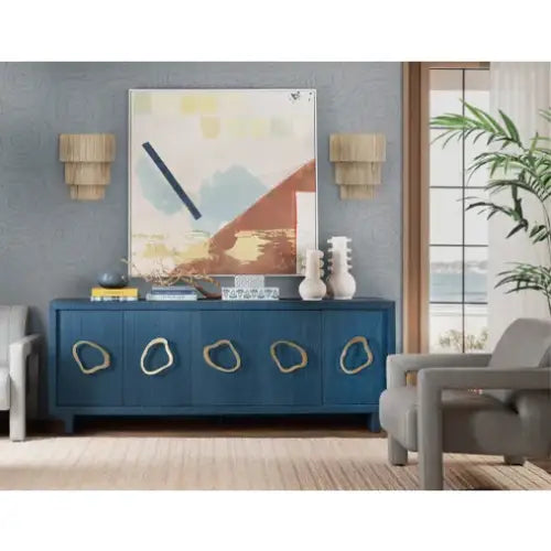 Paige Blue Five-Door Credenza - Sideboard