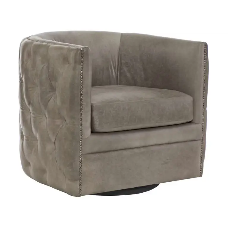 PALAZZO LEATHER SWIVEL CHAIR - SWIVEL CHAIR