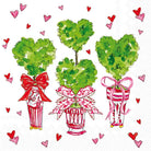 Paper Cocktail Napkins 20 Ct Heart Topiary Rosanne Beck