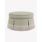 Pelham Juniper Green Check with Off-White Bullion Fringe 40’’