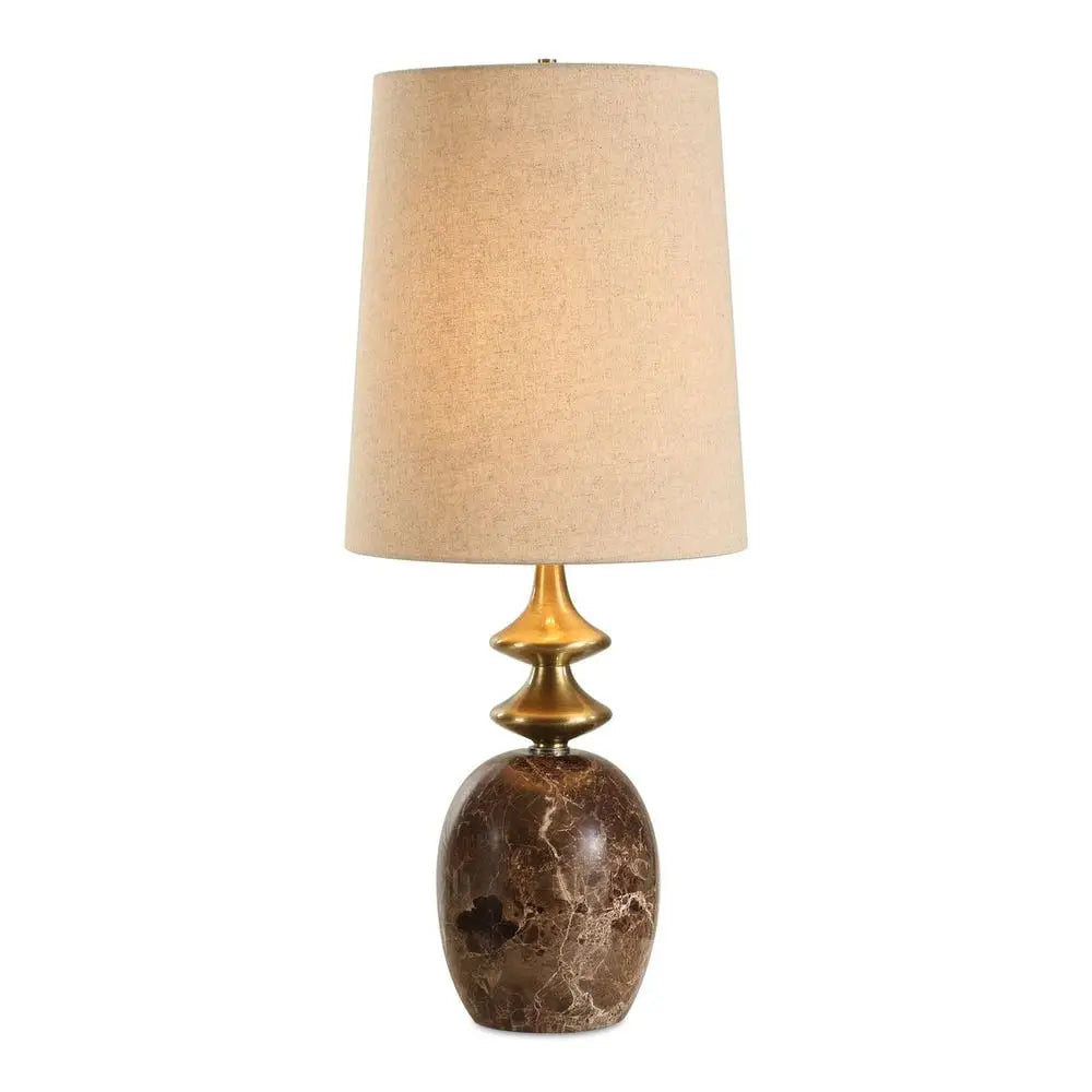 Percy Stone and Gold Buffet Lamp - Table Lamp
