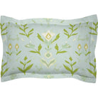 Petal Garden Aqua Sham - Microlux (Lightweight, Machine Washable) / Euro 26x26