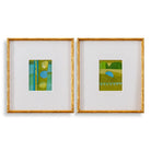 Petite Bijoux Framed Canvases - Lime S/2