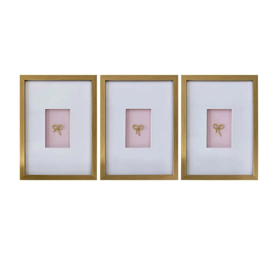 Pink Bow Wall Decor - Artwork