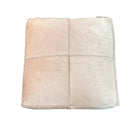 PINK COWHIDE POUF - OTTOMAN