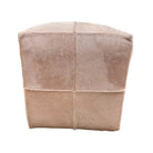 PINK COWHIDE POUF - OTTOMAN