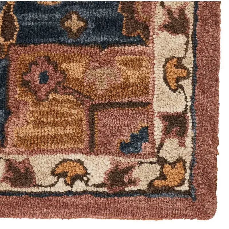 Pink & Navy Cardamom Area Rug - Area Rug