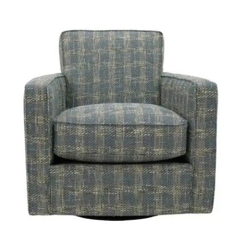 Plaid Swivel Chair - Swivel Chair