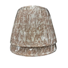 Pleated Softback Shade - Brown & White - Lamp Shade