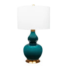 Porcelain Dark Turquoise Table Lamp - Lamp