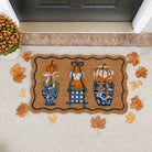 Pumpkin Topiary Doormat - doormat