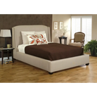 Queen Upholstered Wing Bed - Queen Bed