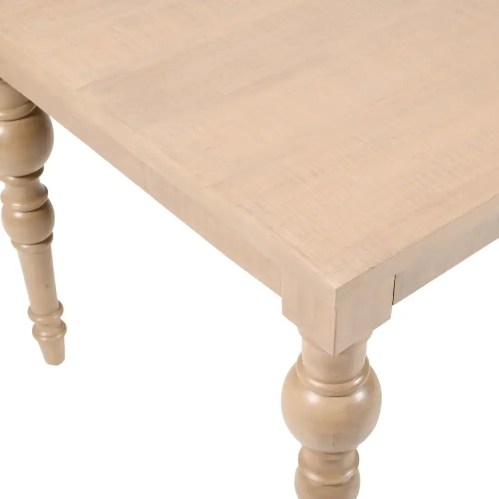 RECTANGLE DINING TABLE - Washed Carmel - DINING TABLE