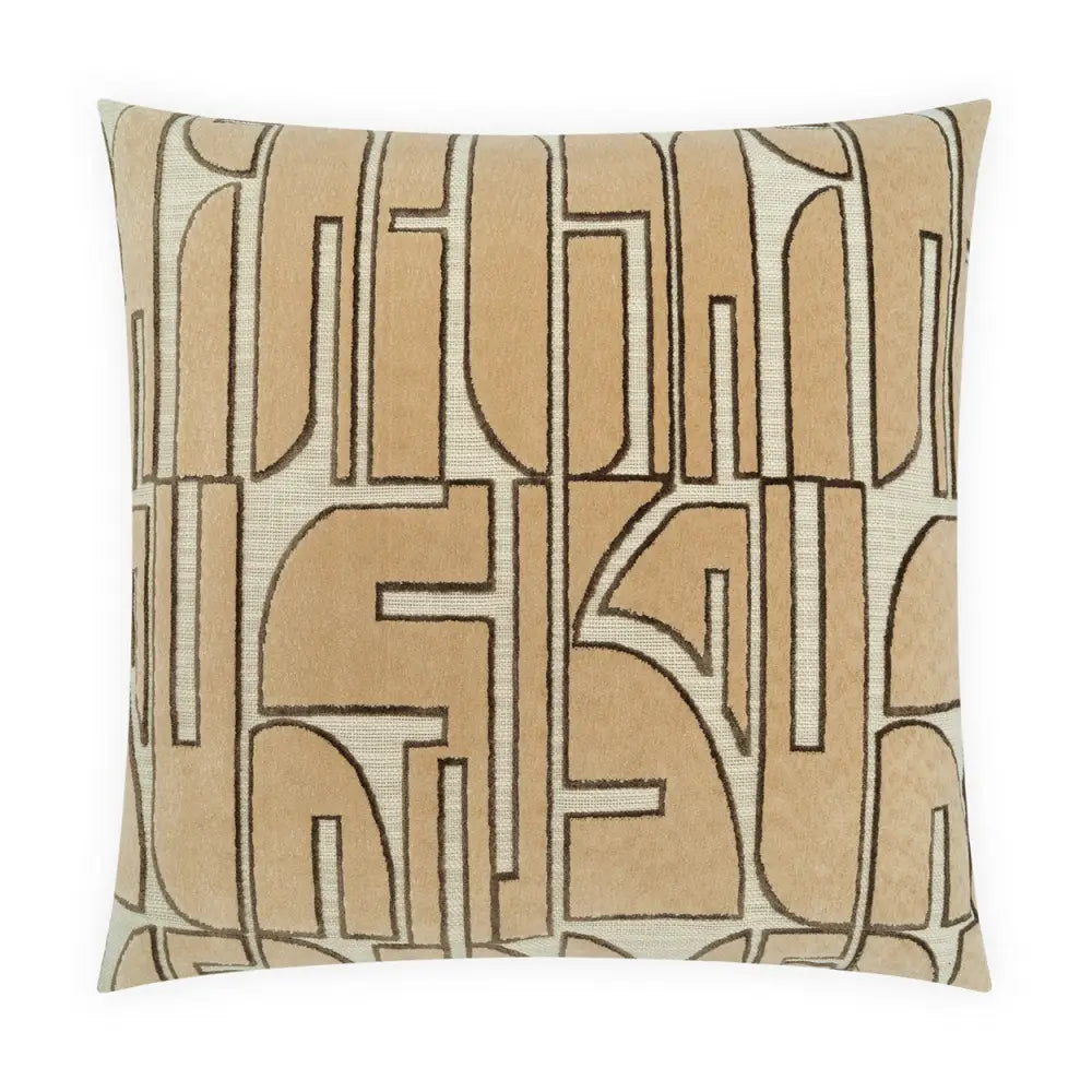 Redux Neutral Throw Pillow - Throw Pillow