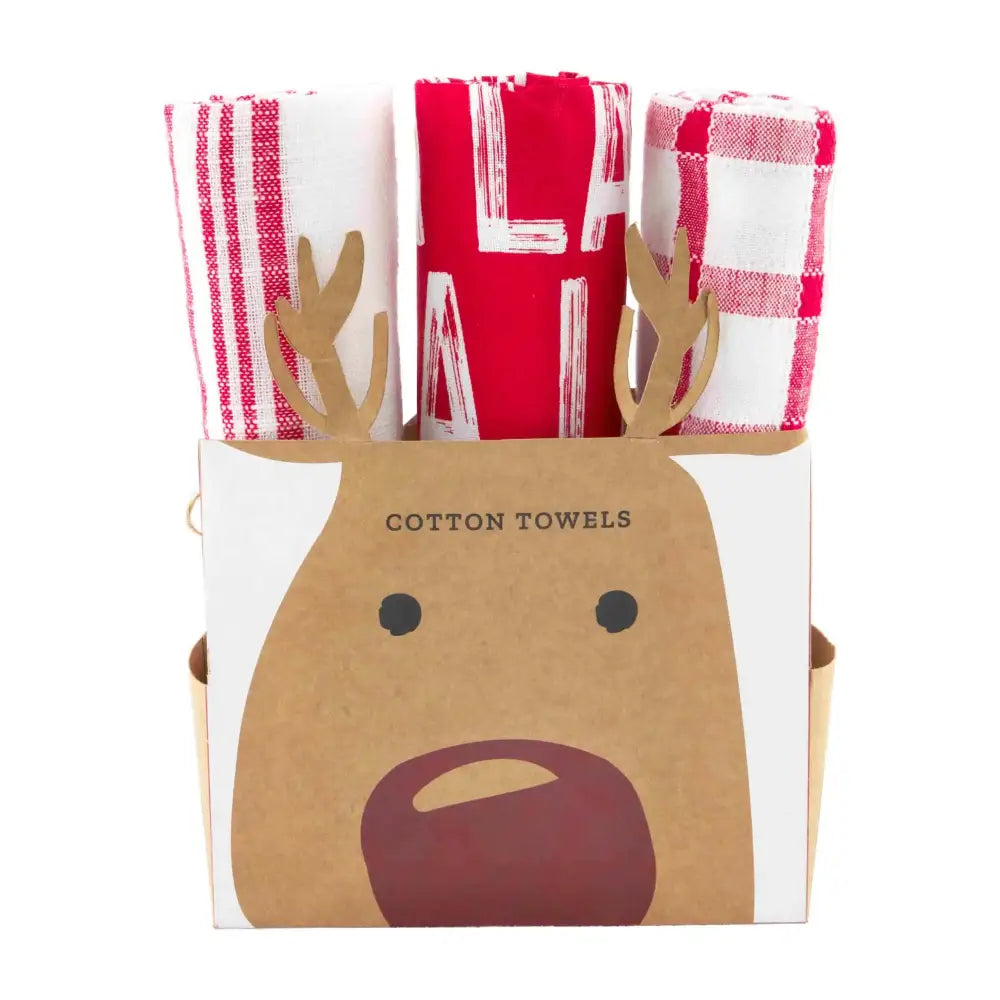 Reindeer Towel Gift Set - Holidays