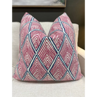 Rhombi Forms Fuschia Pillow - Throw Pillow