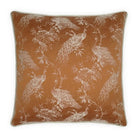 Rococo Copper Throw Pillow - Throw pillow
