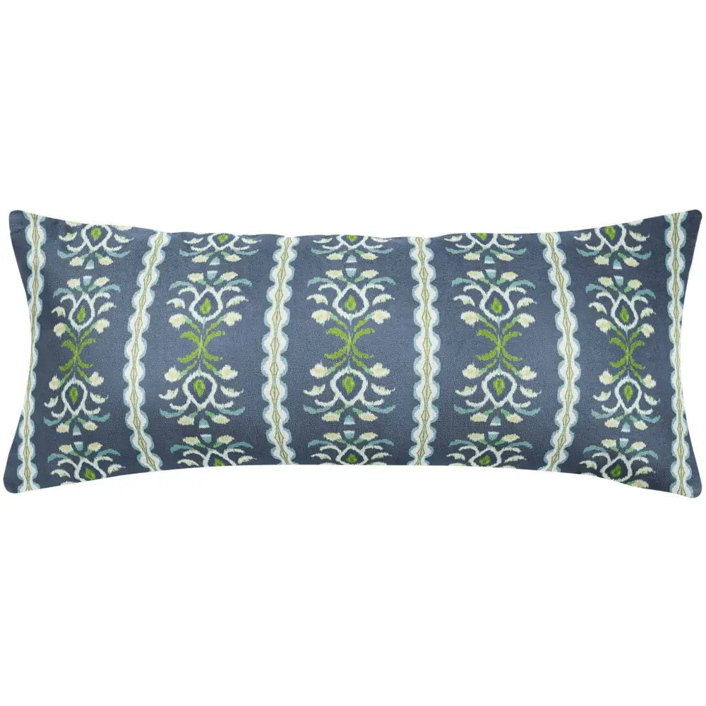 Rosemary Stripe Indigo Decorative Pillow - 22” x 22” Throw Pillow