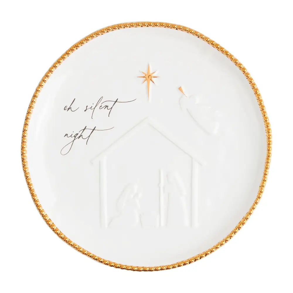 Round Nativity Platter - platter