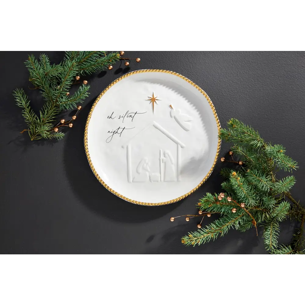 Round Nativity Platter - platter