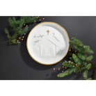 Round Nativity Platter - platter