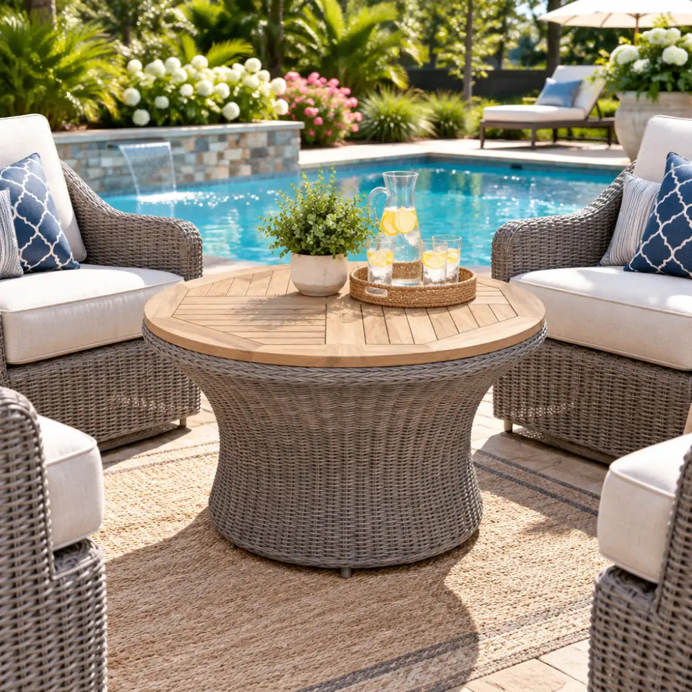 Round Outdoor Chat Table - Outdoor Table