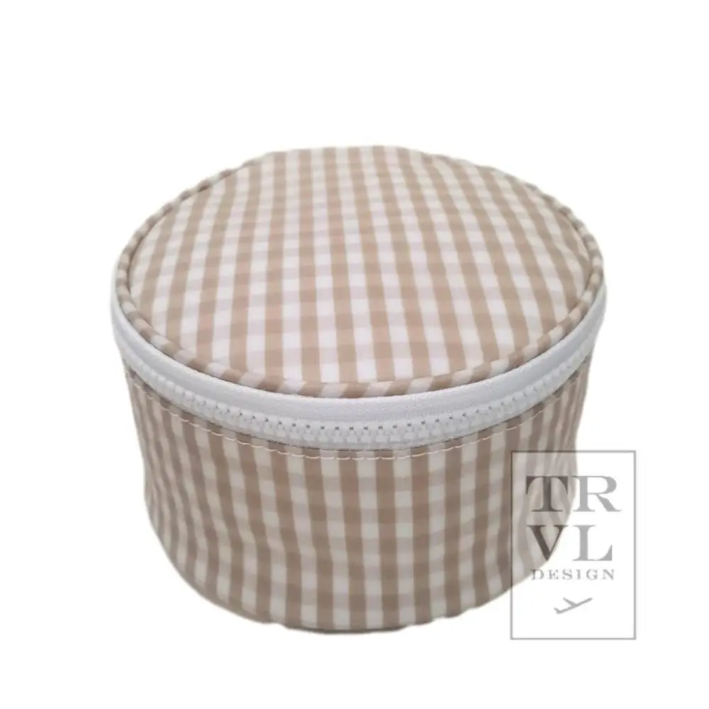 Roundup Jewel Case - Gingham Khaki - Gingham Khaki