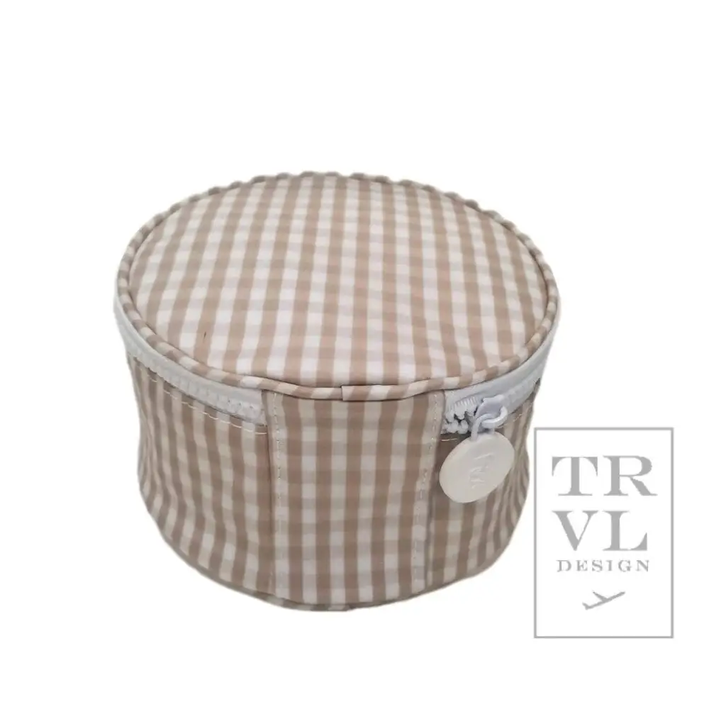 Roundup Jewel Case - Gingham Khaki - Gingham Khaki