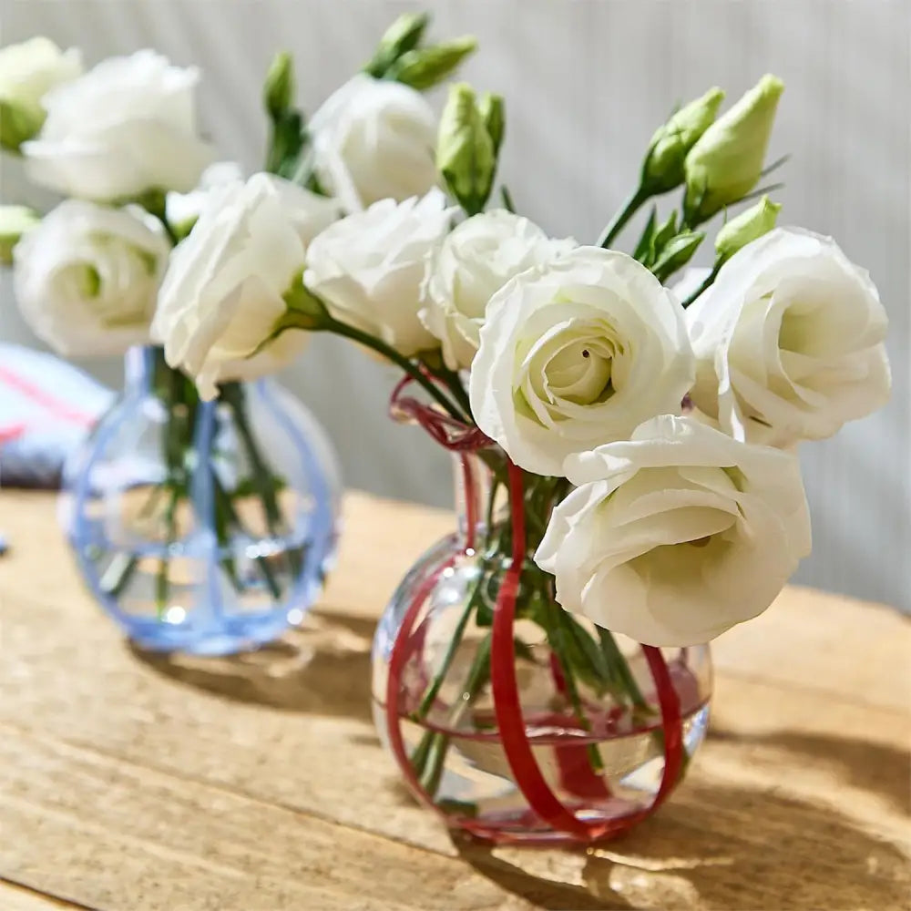 Ruffled Ribbon Vase - Vase