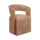 Rust Castered Dining Chair - Dining Chair